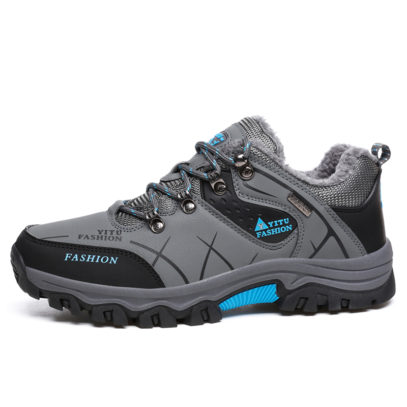 BIANSULONG Fleece Lined Comfortable Cushioning Slip Resistant Abrasion Resistant Breathable Impact Resistant Low top