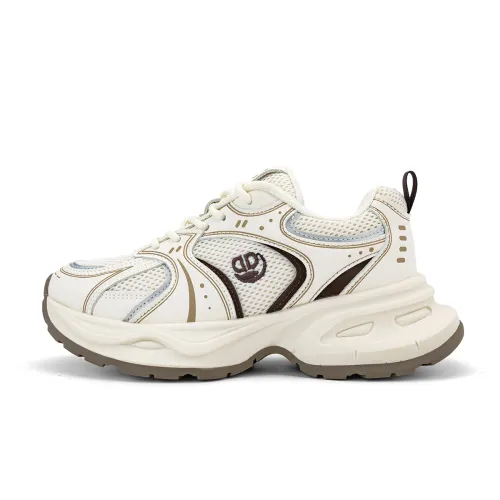 DEERWAY Cushioning Coverage Height Increasing Abrasion Resistant Slip Resistant Low top Chunky Sneakers Women's