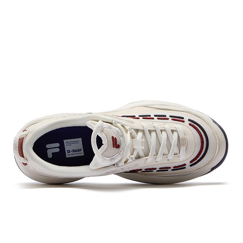 FILA FUSION FIRE Flame Shoes Low top Vintage Basketball Shoes Men’s Light Brown