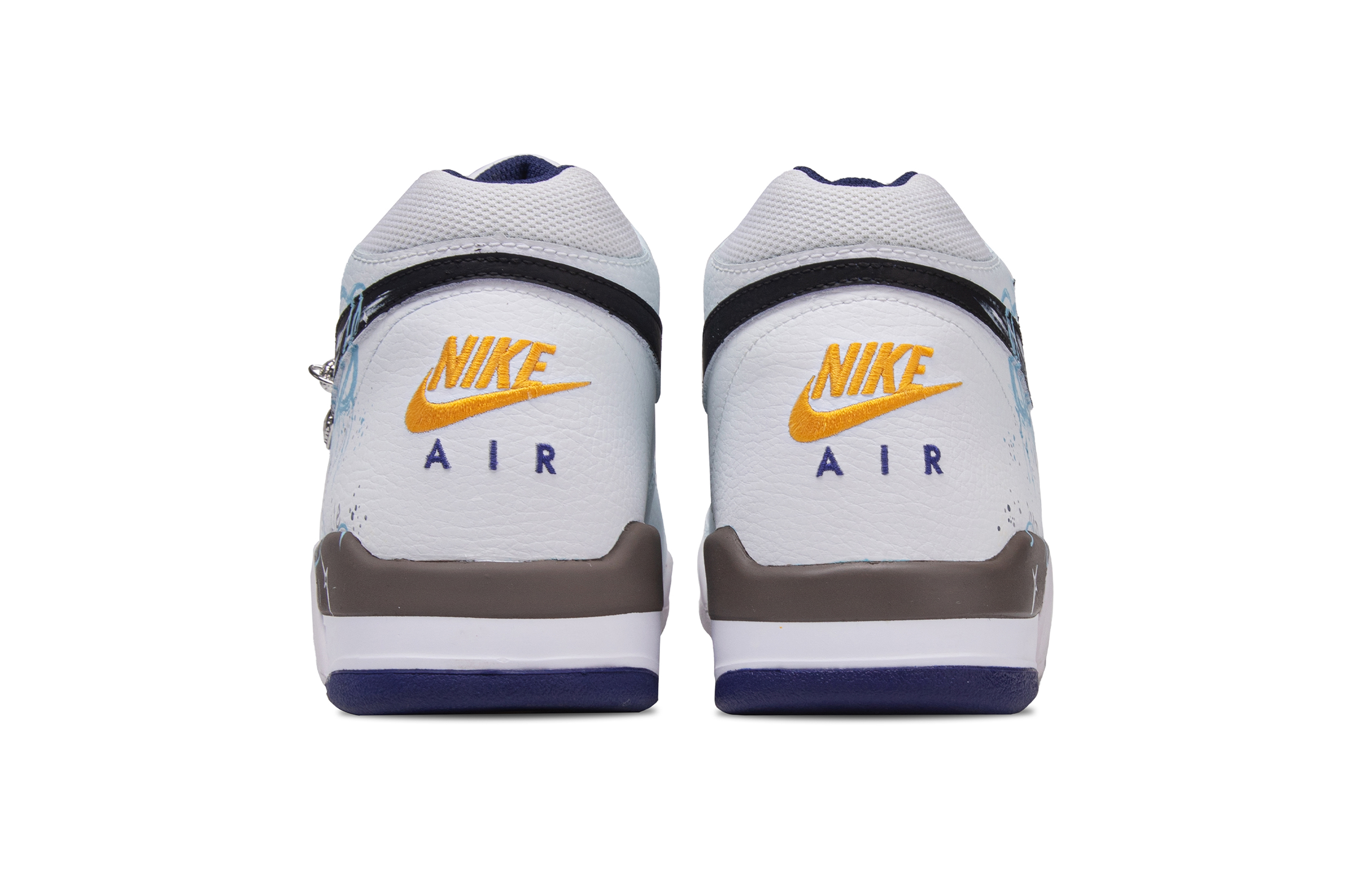 Nike Flight Legacy Geometric Planet Abrasion Resistant Abrasion Resistant Mid top Vintage Basketball Shoes Men’s
