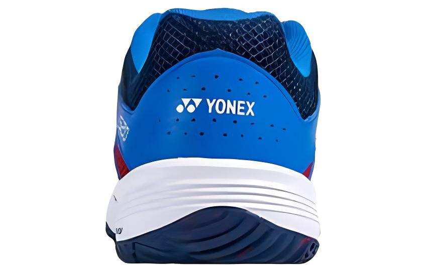 YONEX Power Cushion Slip Resistant Abrasion Resistant Low top Badminton Shoes Unisex Cyan Red