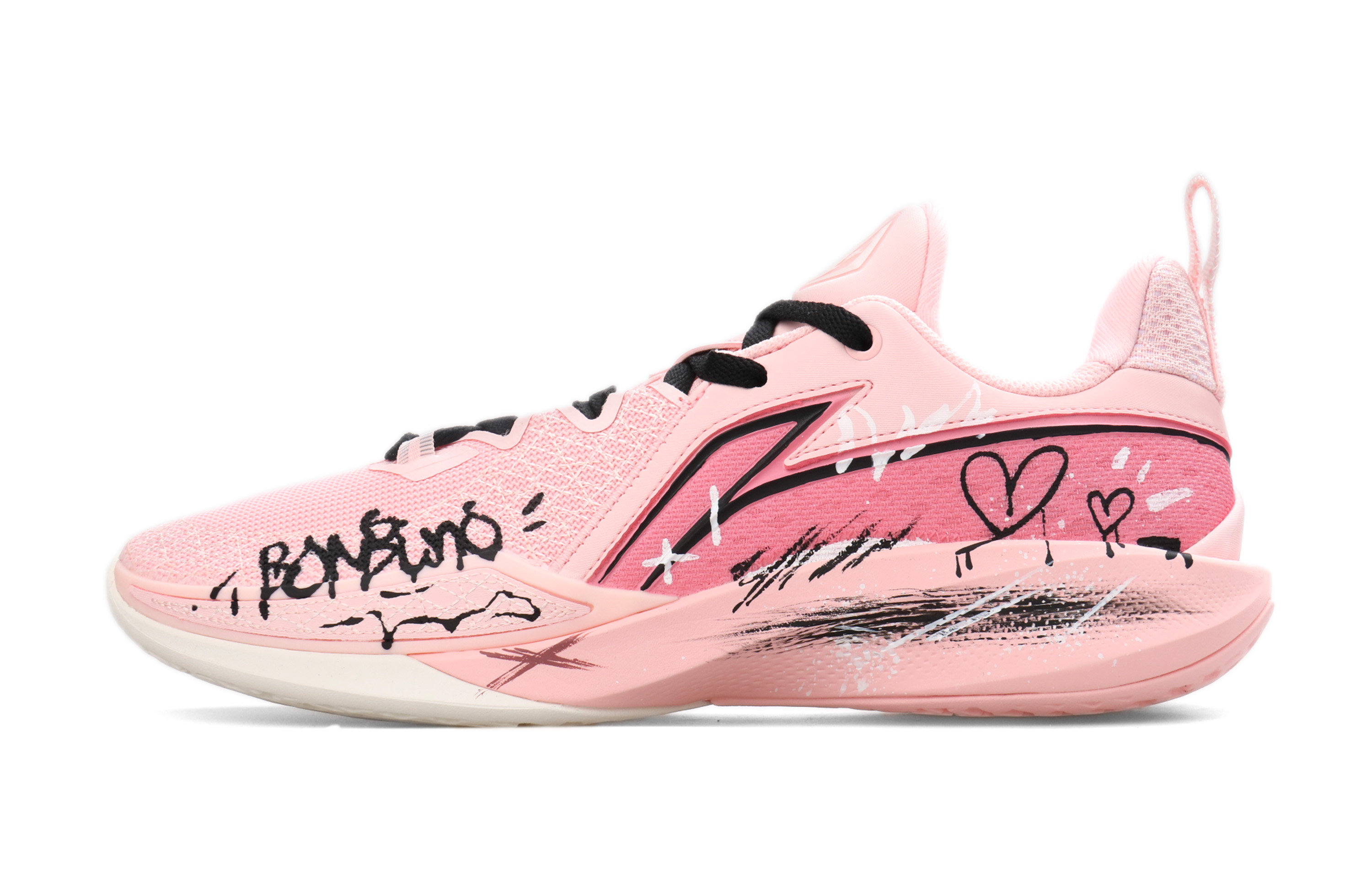 Li Ning Speed 2 Cushioning Breathable Rebound Low top Basketball Shoes Men’s Pink