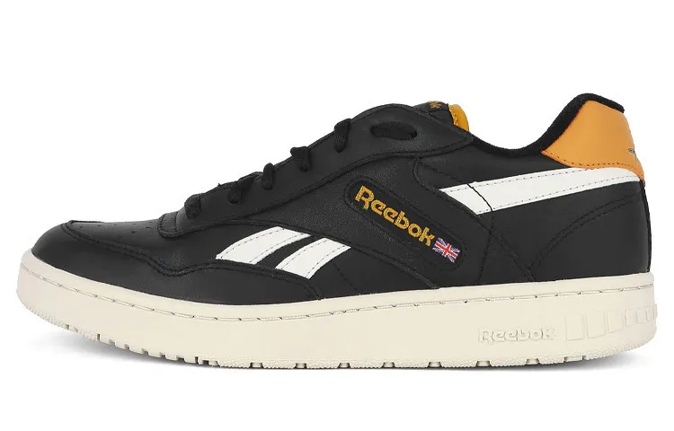 Reebok Mu Low top Vintage Basketball Shoes Unisex Black Orange