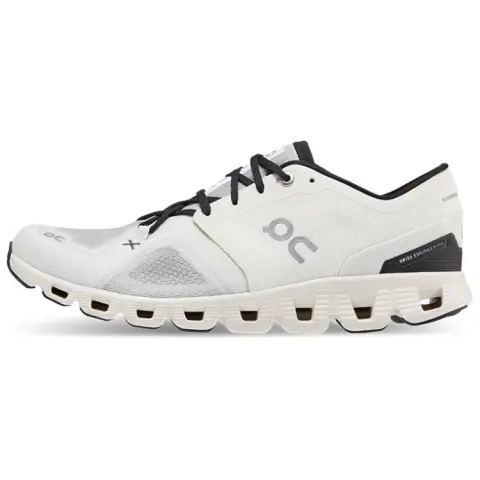 On Cloud X 3 Comfortable Slip Resistant Abrasion Resistant Support Low top Training Shoes Men's Ivory White/Black