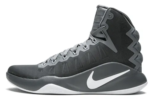 Nike Hyperdunk 2016 Comfortable and Versatile Non-Slip Lightweight High Top Basketball Shoes Men's Gray