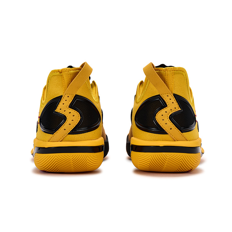 361° BIG3 6.0 Pro Cushioning Slip Resistant Support Mid top Basketball Shoes Unisex Vintage Yellow
