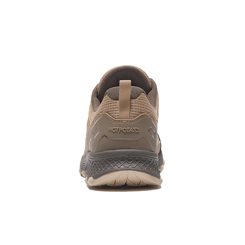 HOT POTATO Cushioning Support Lightweight Breathable Slip Resistant Low top Mountaineering Hiking Shoes Unisex Brown