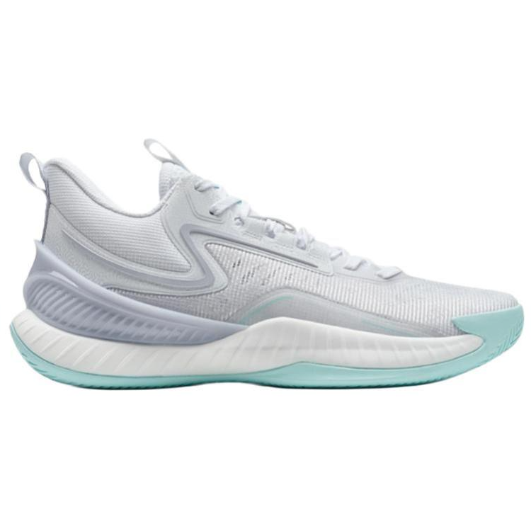 XTEP Jie Ao 2 Comfortable And Trendy Cushioning, Wear Resistant Low top Basketball Shoes Men’s White Purple Blue