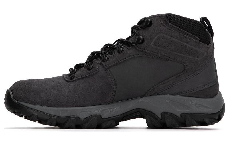 Columbia Newton Ridge Plus 2 Suede Wp Cushioning Slip Resistant Abrasion Resistant High top Outdoor Shoes Men's Black