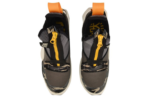 Li Ning Reburn Ws Slip Resistant Lightweight Non slip Lightweight Mid top Vintage Basketball Shoes Unisex Camouflage