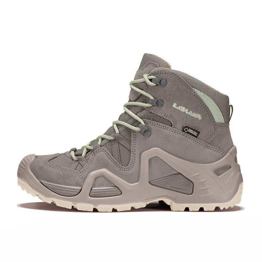 Lowa ZEPHYR Slip Resistant Abrasion Resistant Mid top Hiking Shoes Women’s Gray Green