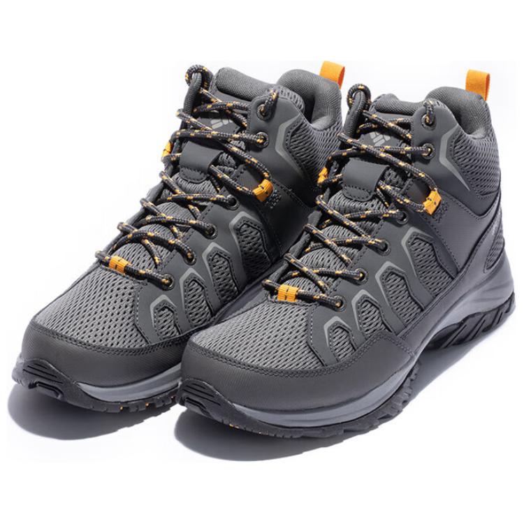 Columbia Slip Resistant Abrasion Resistant Mid top Hiking Shoes Men’s Gray