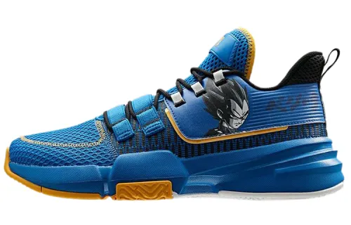 Dragon Ball Super x Anta Vegeta Cushioning Slip Resistant Abrasion Resistant Low top Basketball Shoes Men's Blue