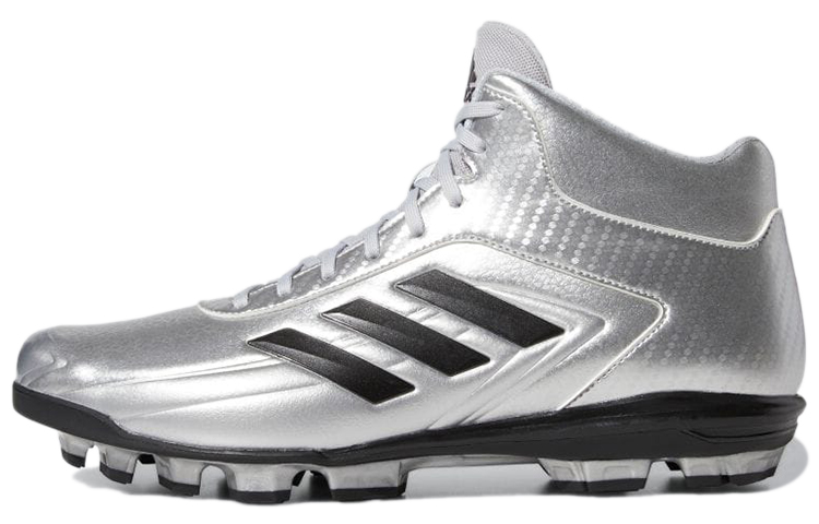 Adidas Adizero Stabile Comfortable Slip Resistant And Abrasion Resistant Coverage Mid top Training Shoes Men's Silver