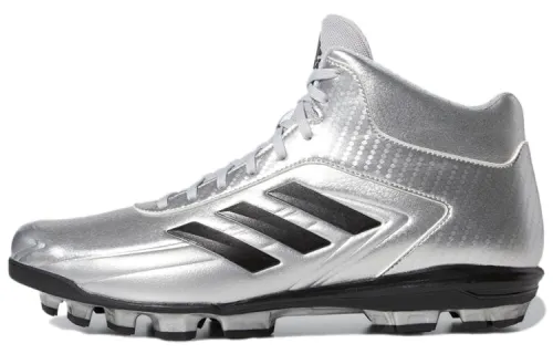 Adidas Adizero Stabile Comfortable Slip Resistant And Abrasion Resistant Coverage Mid top Training Shoes Men's Silver