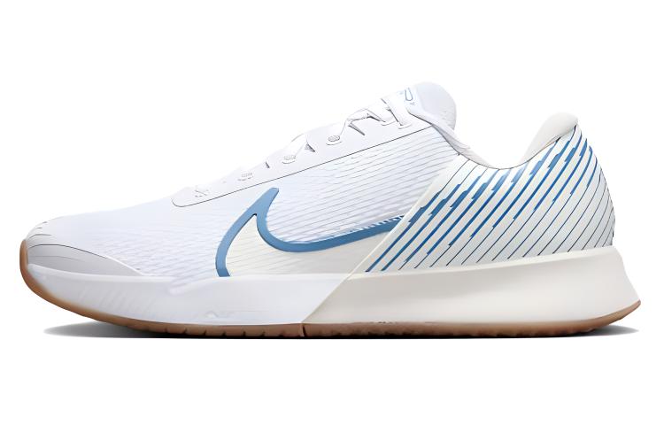 Nike Air Zoom Vapor Pro 2 Low Top Tennis Shoes Men's White Blue