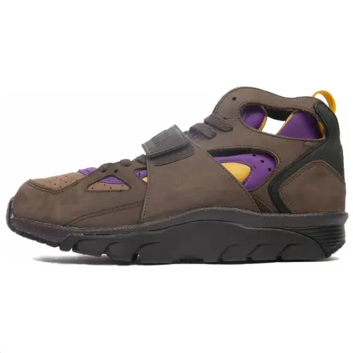 Nike Air Trainer Huarache Slip Resistant Abrasion Resistant Mid top Basketball Shoes Men's Green