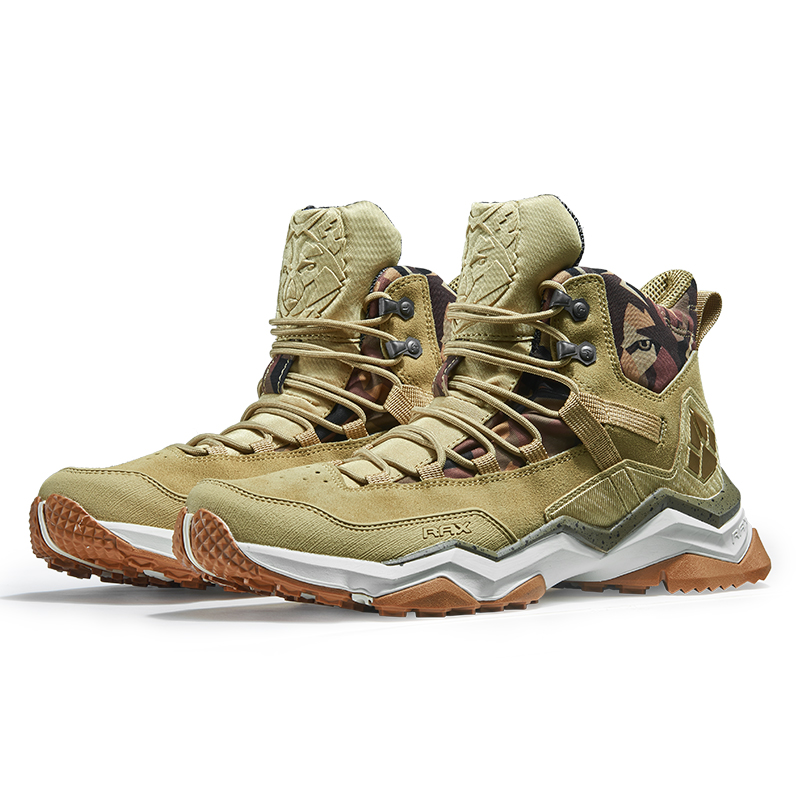RAX Waterproof And Slip Resistant High top Outdoor Shoes Men’s Khaki