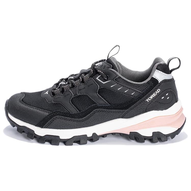 TOREAD Outdoor Casual Slip Resistant, Abrasion Resistant, Breathable Low top Hiking Shoes Women’s Black