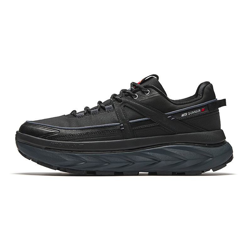 Anta Mountain Opening V2 Cushioning Slip Resistant Low top Hiking Shoes Men’s Black