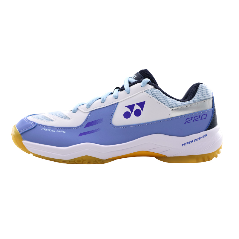 YONEX Power Cushion Wear-Resistant Cushioned Breathable Low-Top Badminton Shoes Men’s White Light Gray Blue