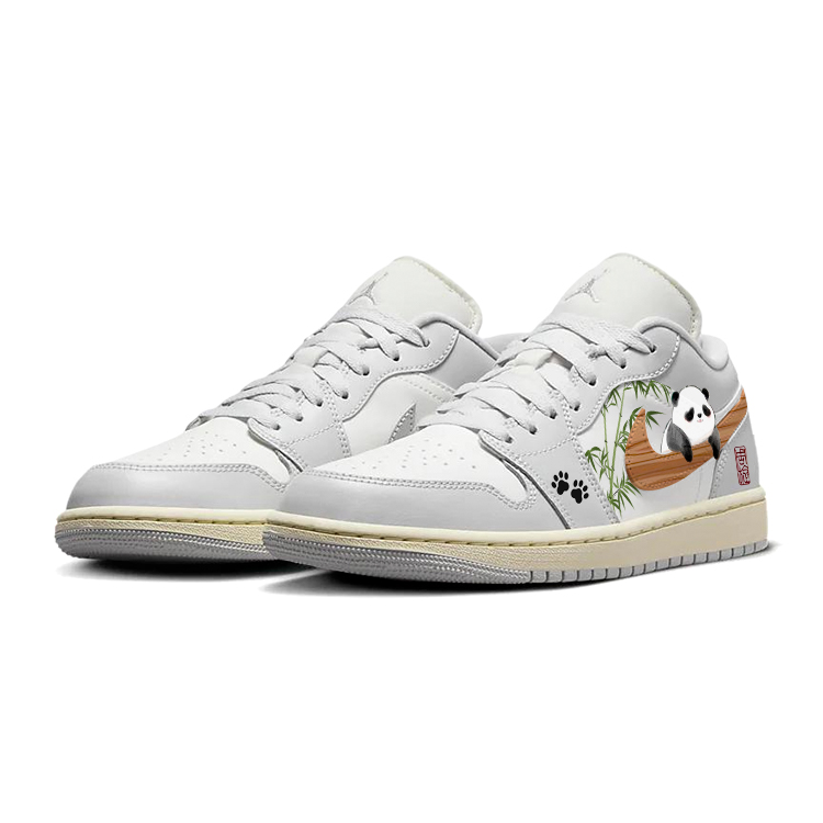 Jordan Air Jordan 1 Vintage Basketball Shoes Women’s Low Top Gray/White