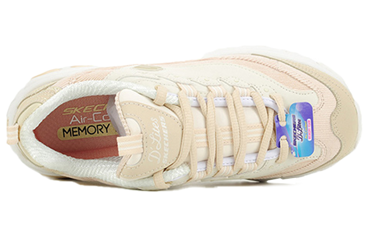 Женские кроссовки Skechers D'LITES 1.0 (жемчужно-белые) — фото 3