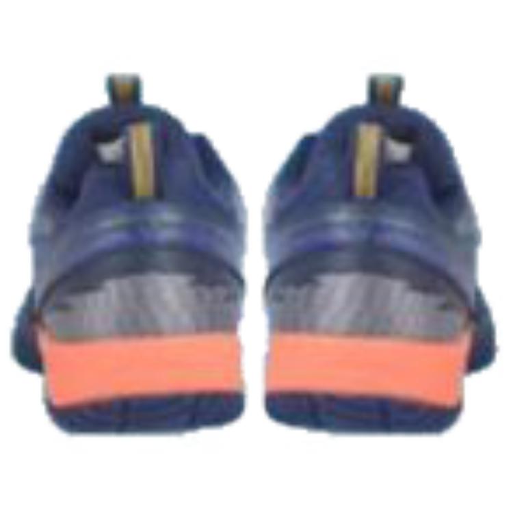 VICTOR Slip Resistant Abrasion Resistant Low top Badminton Shoes Unisex Blue Orange