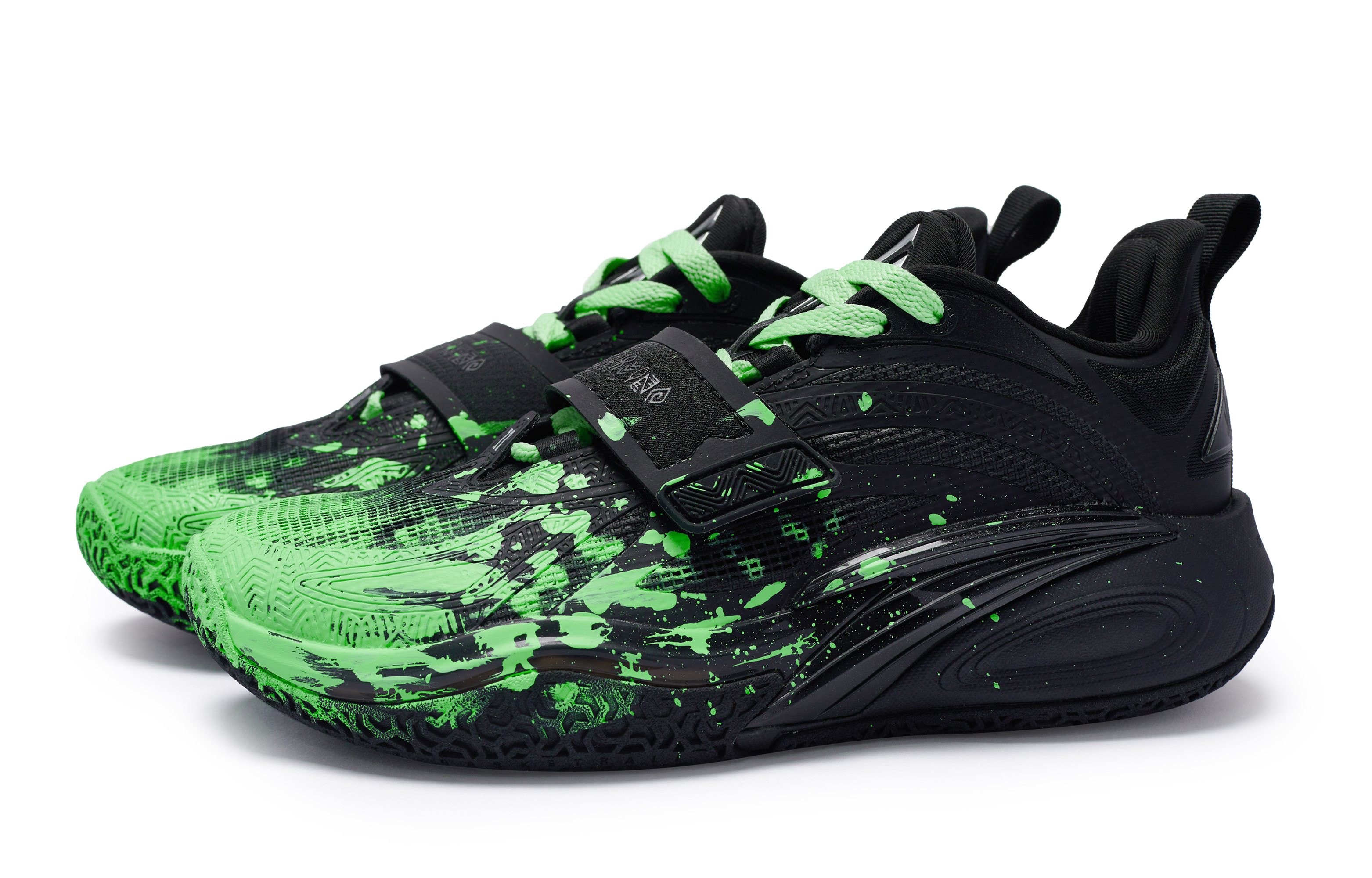 Anta KAI 1 811 Manufacturing, Green Night Phantom, Box Slip Resistant Abrasion Resistant Low top Basketball Shoes Men’s