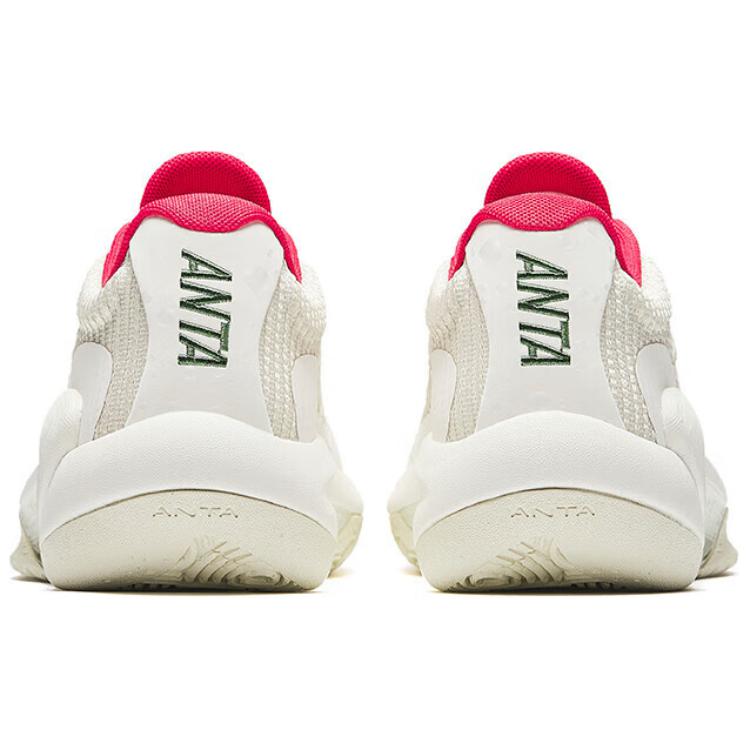 Anta Quick Decision 6 3 Point Rain Lite V2 Cushioning Low top Basketball Shoes Men’s White Red