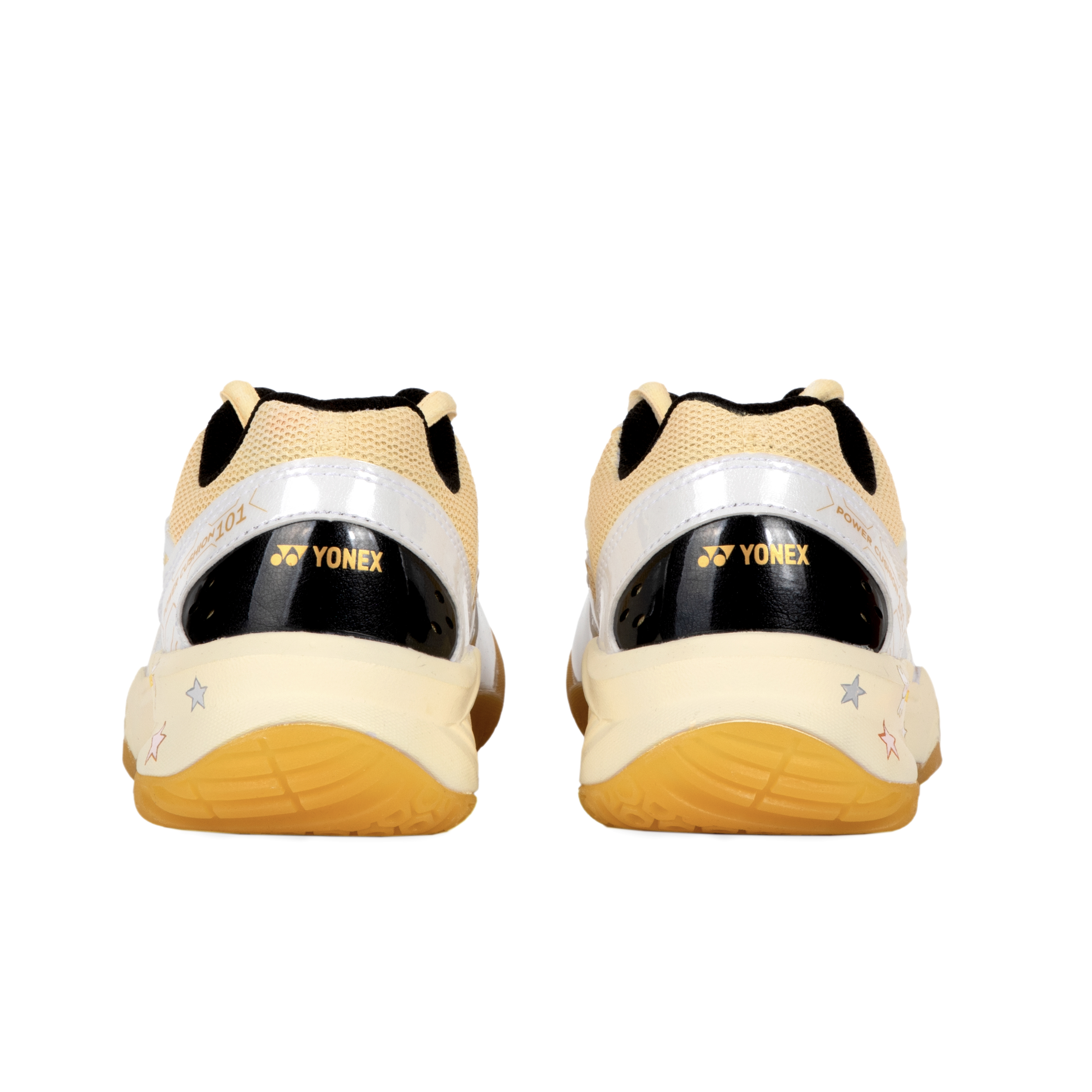 YONEX Power Cushion Cushioning, Wear Resistant Low top Badminton Shoes Unisex White Gold