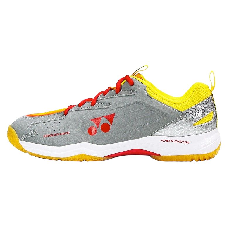YONEX Badminton Shoes Cushioning Slip Resistant Low top Badminton Shoes Men’s Gray Red