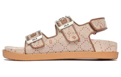 MLB Sandal Double Sandal Jacquard DIA Monogram Boston Red Sox Boston Red Sox sports sandals for men and women, brown