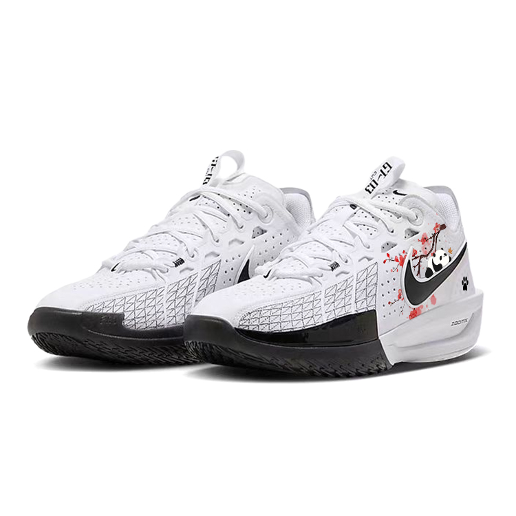 Nike G.T. Cut 3 Slip Resistant Abrasion Resistant Low top Basketball Shoes Unisex White