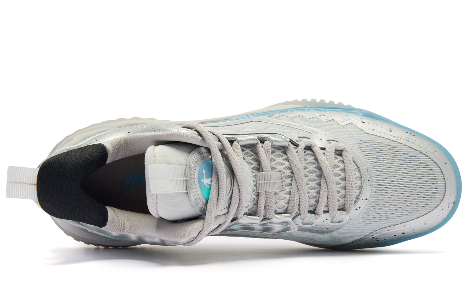 QIAODAN Blast 2.0 Galaxy Cushioning Slip Resistant Abrasion Resistant Low top Basketball Shoes Men’s Silver