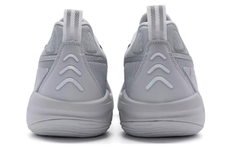 XTEP Serpent Strike Abrasion Resistant Breathable Low top Basketball Shoes Men’s Silver Gray