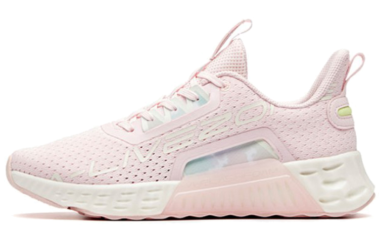 Anta Variety Training Collection Slip Resistant Abrasion Resistant Low top Training Shoes Women's Pink White