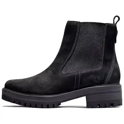 Timberland Courmayeur Valley Short Chelsea Boots Women's Black