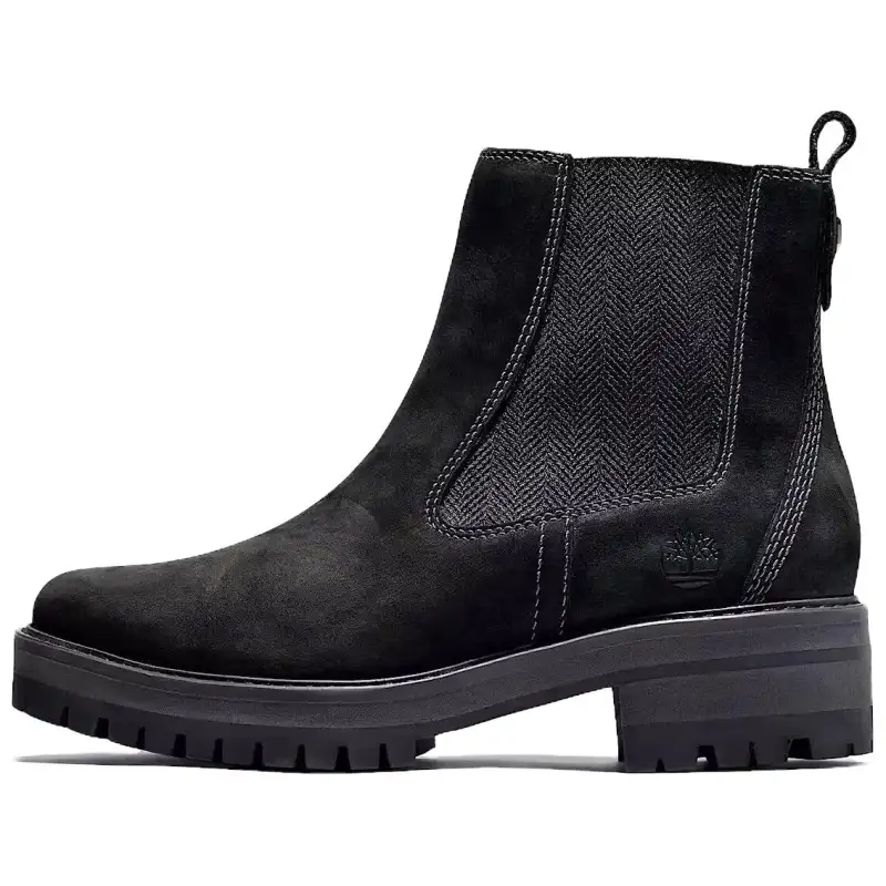 Timberland Courmayeur Valley Short Chelsea Boots Women's Black