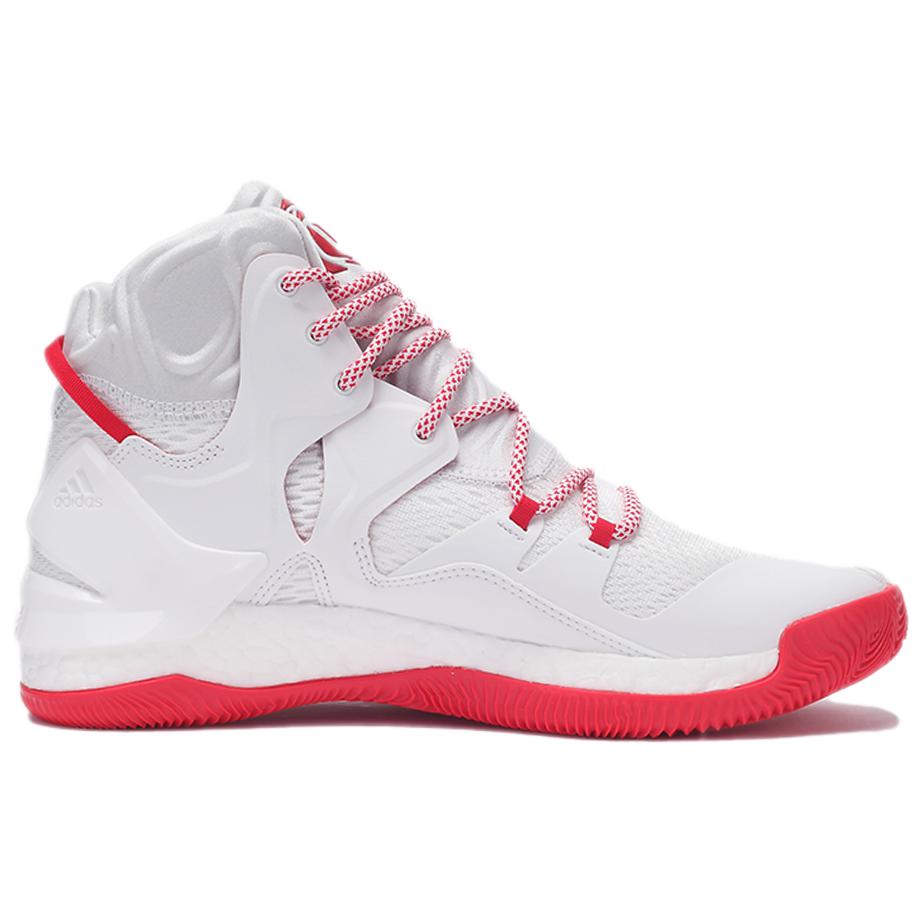 Adidas D Rose 7 High top Basketball Shoes Men’s White Red