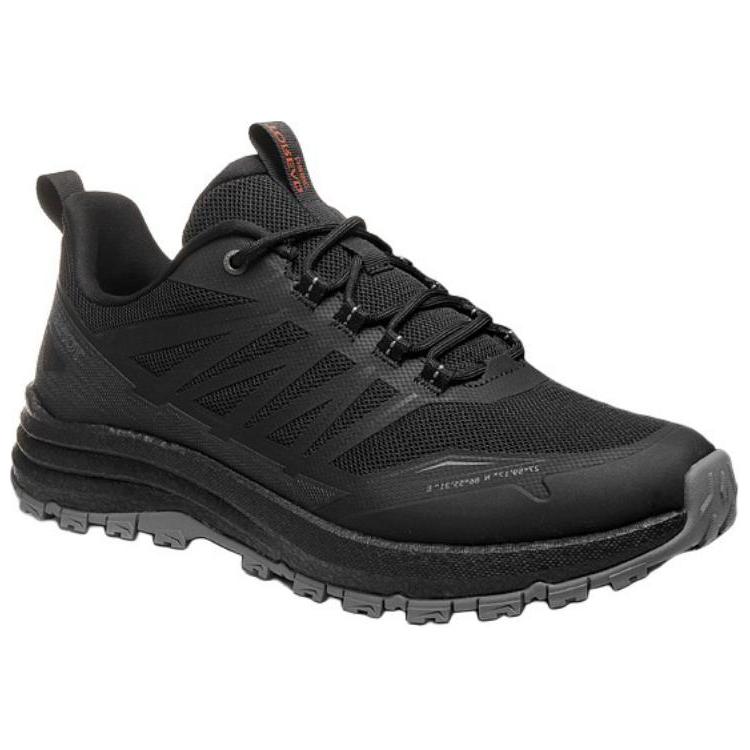 TOREAD Cushioning Slip Resistant Abrasion Resistant Lightweight Low top Mountaineering Hiking Shoes Men’s Black