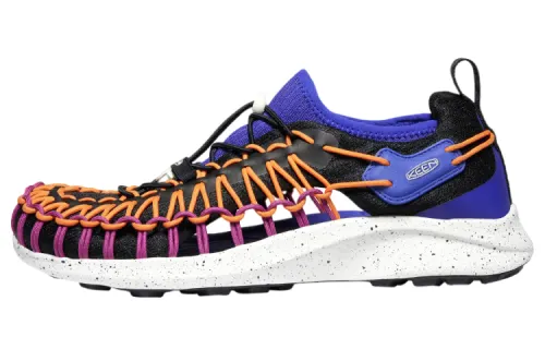Keen Uneek Slip Resistant Odor Resistant River Trekking Shoes Men's Blue Orange