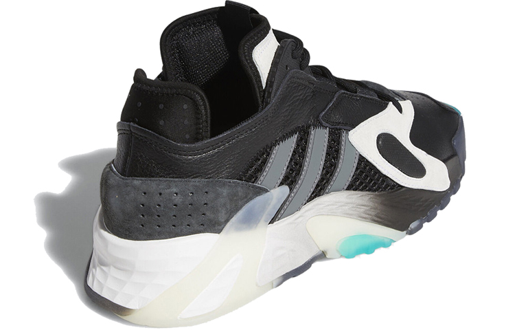 Унисекс кроссовки adidas Streetball (черно-белые) — фото 4