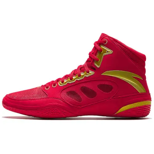 Anta Slip Resistant High top Training Shoes Men's Red