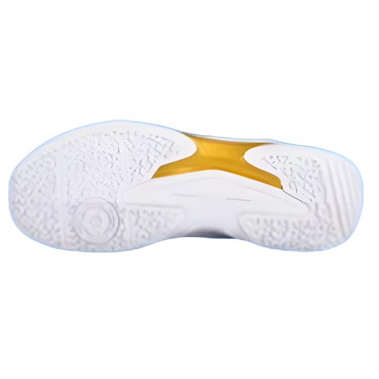 VICTOR Mesh, Synthetic Leather Slip Resistant Abrasion Resistant Low top Badminton Shoes Unisex White Gold