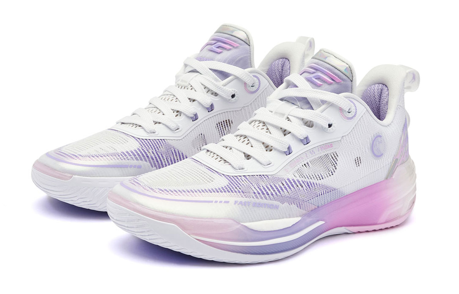 QIAODAN FE2.0 Fairyland Low top Q KUNGFU TURBO Basketball Shoes Men’s Jordan White Pure Purple