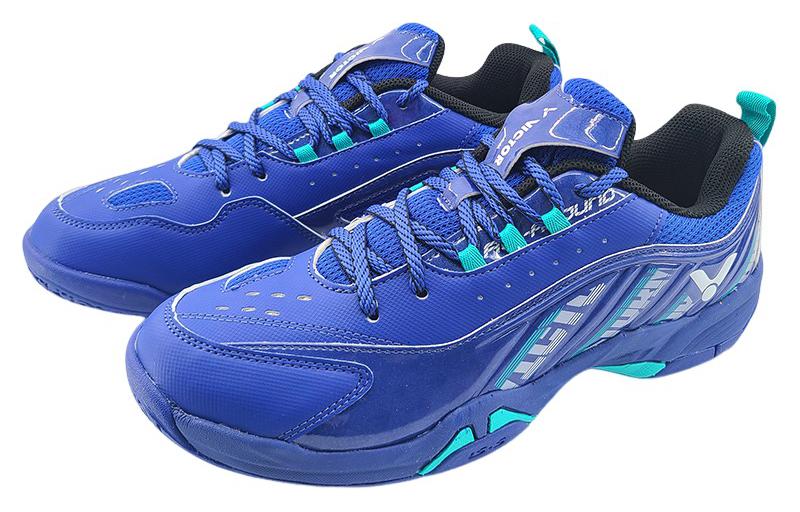 VICTOR Cushioning Slip Resistant Low top Badminton Shoes Unisex Blue