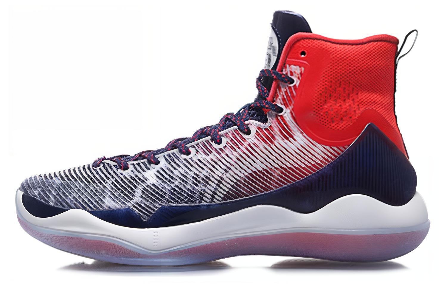 Li Ning YuShuai 11 Cushioning High top Basketball Shoes Men’s Dragon Fruit Red