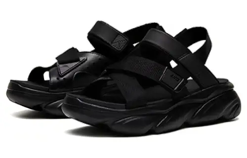 Anta Life Collection Slip Resistant Abrasion Resistant Beach Sandals Women's Black