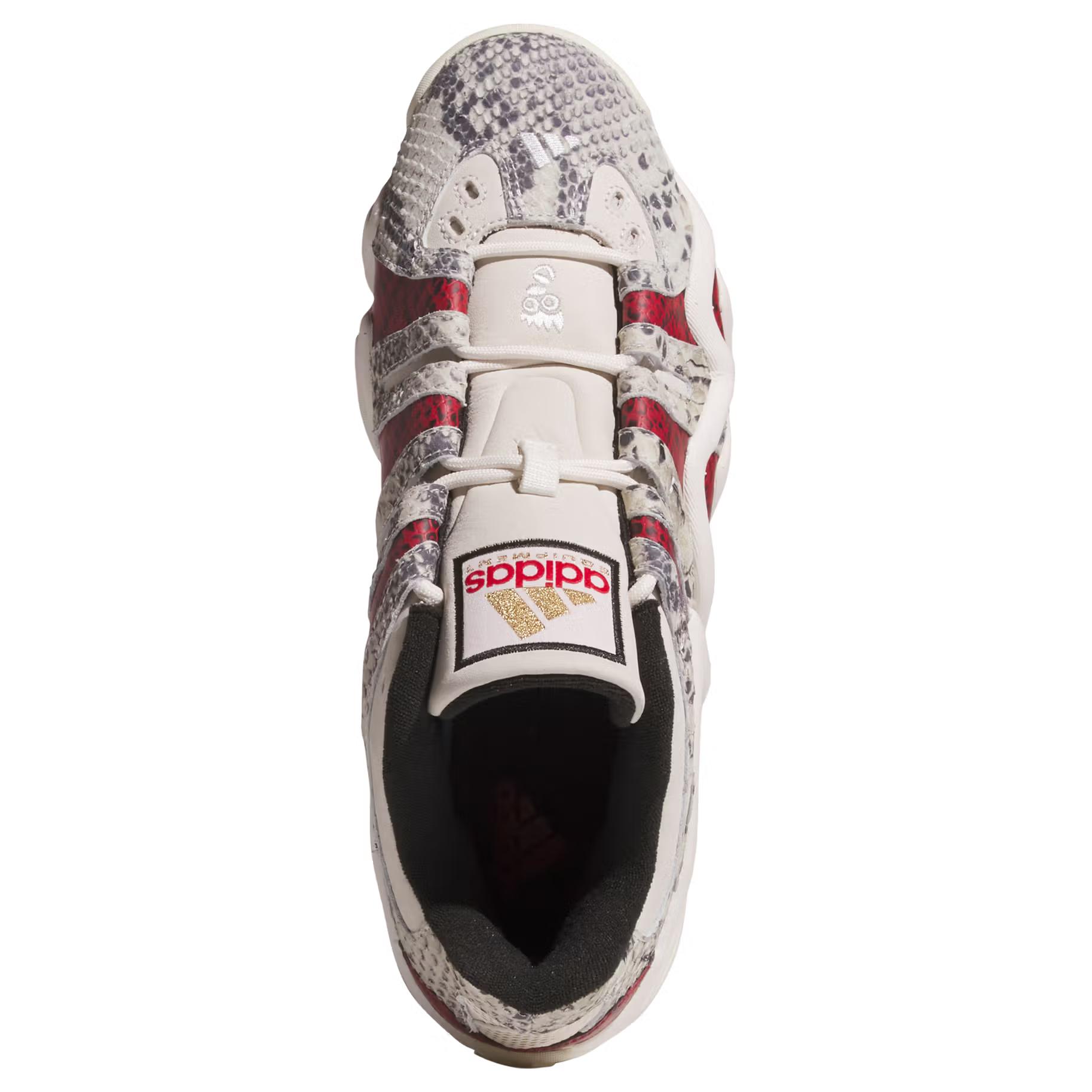 Adidas Crazy 8 Slip Resistant Abrasion Resistant Low top Basketball Shoes Unisex Beige Red